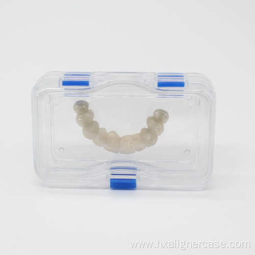 Customized Logo HN-106 Dental Clear Hinged Membrane Box